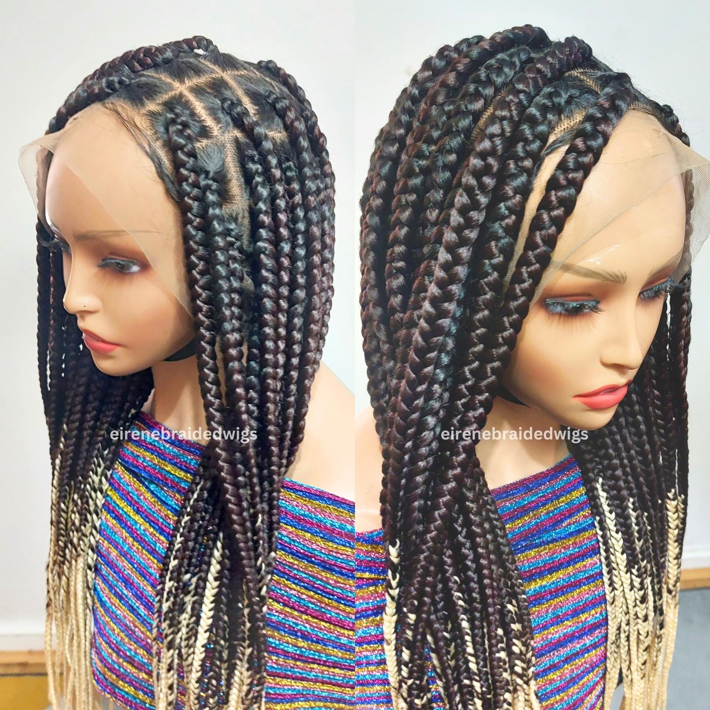 Chunky Knotless Big Box Braided Wig For Black Women