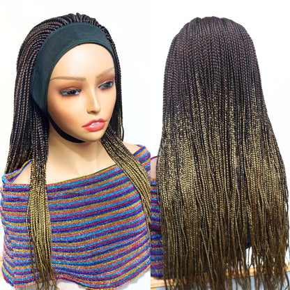 Braided headband wig for black women