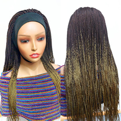 Braided headband wig for black women