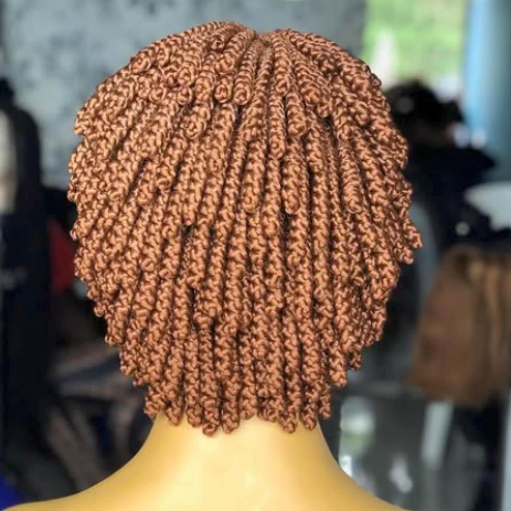 Braided Wigs for Black Women Bantu Knots Braided Bob Wig – Lightweight Lace Front Wig – product image 4