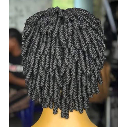 Braided Wigs for Black Women Bantu Knots Braided Bob Wig – Lightweight Lace Front Wig – product image 5