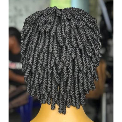 Braided Wigs for Black Women Bantu Knots Braided Bob Wig – Lightweight Lace Front Wig – product image 3