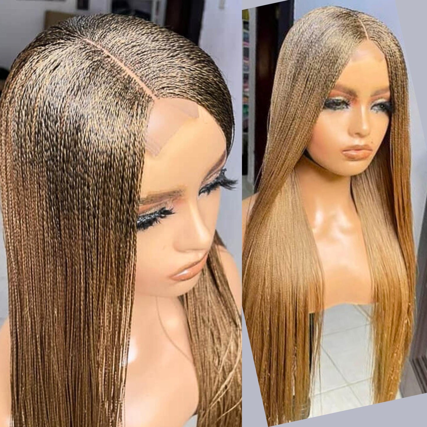 Needle Size Micro twist wig, Nano Braids Senegalese Twist wig Million Braids