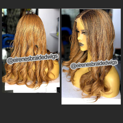 Braided Wigs for Black Women Micro Braided Wig – Nano Twist French Curls – Silky Boho Goddess Locs – product image 1