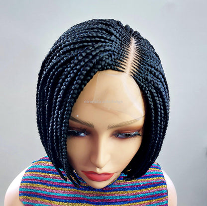 Braided Wigs for Black Women Braided Bob Wig – Lightweight Lace Front Wig for Black Women – product image 1