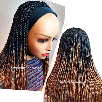 Braided Wigs for Black Women Braided Headband Wig – Changeable Plaited Ponytail – Glueless Cap – product image 3