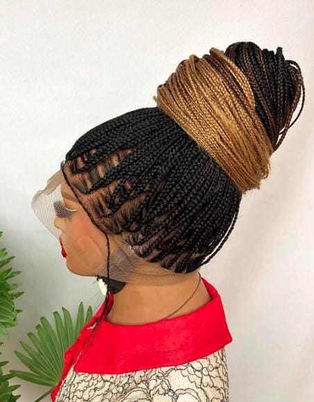 Braided Wigs for Black Women Knotless Box Braided Wig – Long Black Braids – Full Lace – Baby Hair – product image 1