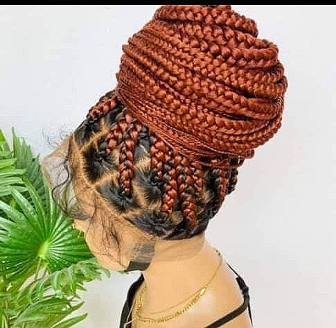 Braided Wigs for Black Women 36in Chunky Knotless Braided Wig – Full Lace – Baby Hair – product image 4