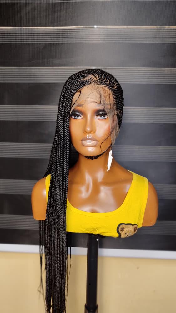 Braided Wigs for Black Women Lemonade Cornrow Braided Wig – 30" Full Lace – Baby Hair – product image 7
