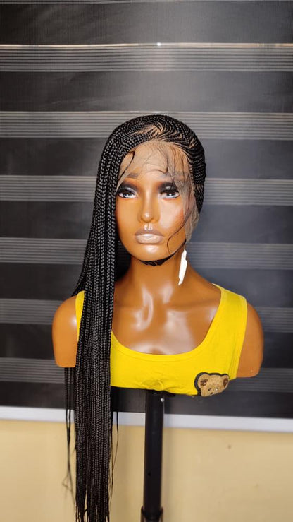 Braided Wigs for Black Women Lemonade Cornrow Braided Wig – 30" Full Lace – Baby Hair – product image 7