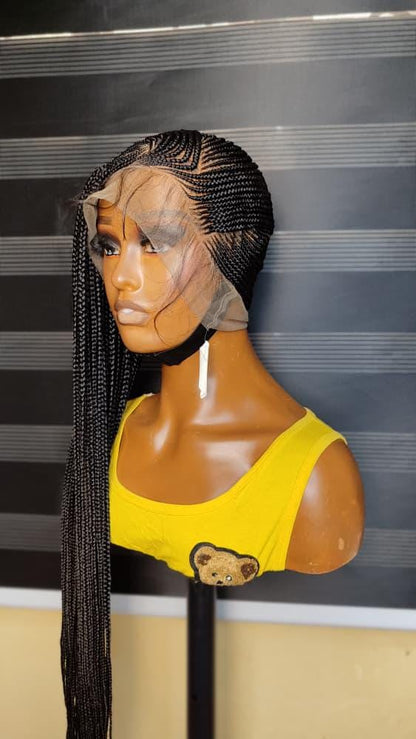 Braided Wigs for Black Women Lemonade Cornrow Braided Wig – 30" Full Lace – Baby Hair – product image 8