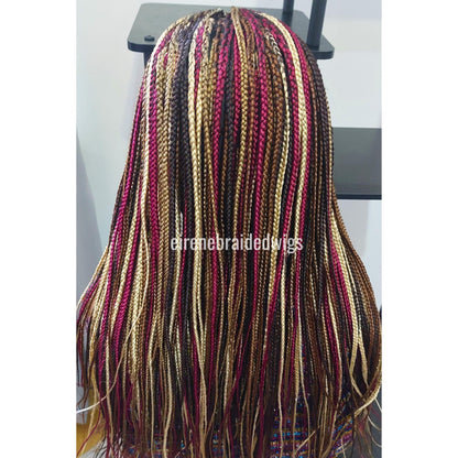 Braided Wigs for Black Women Knotless Box Braid Wig – Full Lace Frontal – Handmade Twist Braid – product image 4