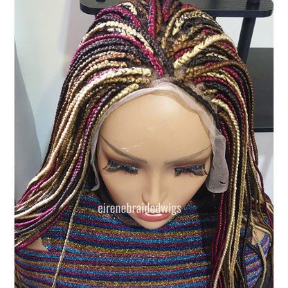 Braided Wigs for Black Women Knotless Box Braid Wig – Full Lace Frontal – Handmade Twist Braid – product image 7