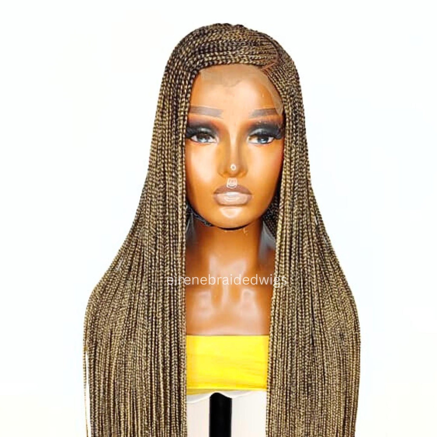 Braided Wigs for Black Women Fulani Braided Wig – Ghana Weave – Cornrow C-Cut – Lace Frontal – product image 7