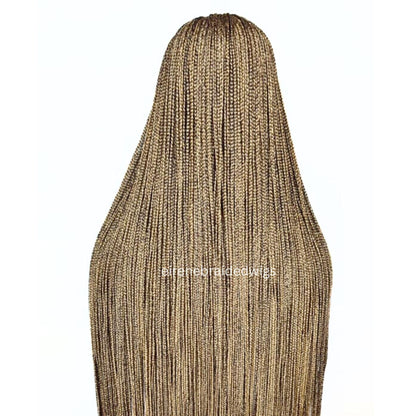 Braided Wigs for Black Women Fulani Braided Wig – Ghana Weave – Cornrow C-Cut – Lace Frontal – product image 6