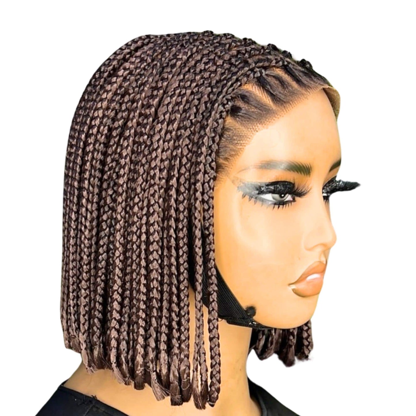 Braided Wigs for Black Women Box Braids Bob Wig – 10 Inch Lace Frontal Wig – product image 6