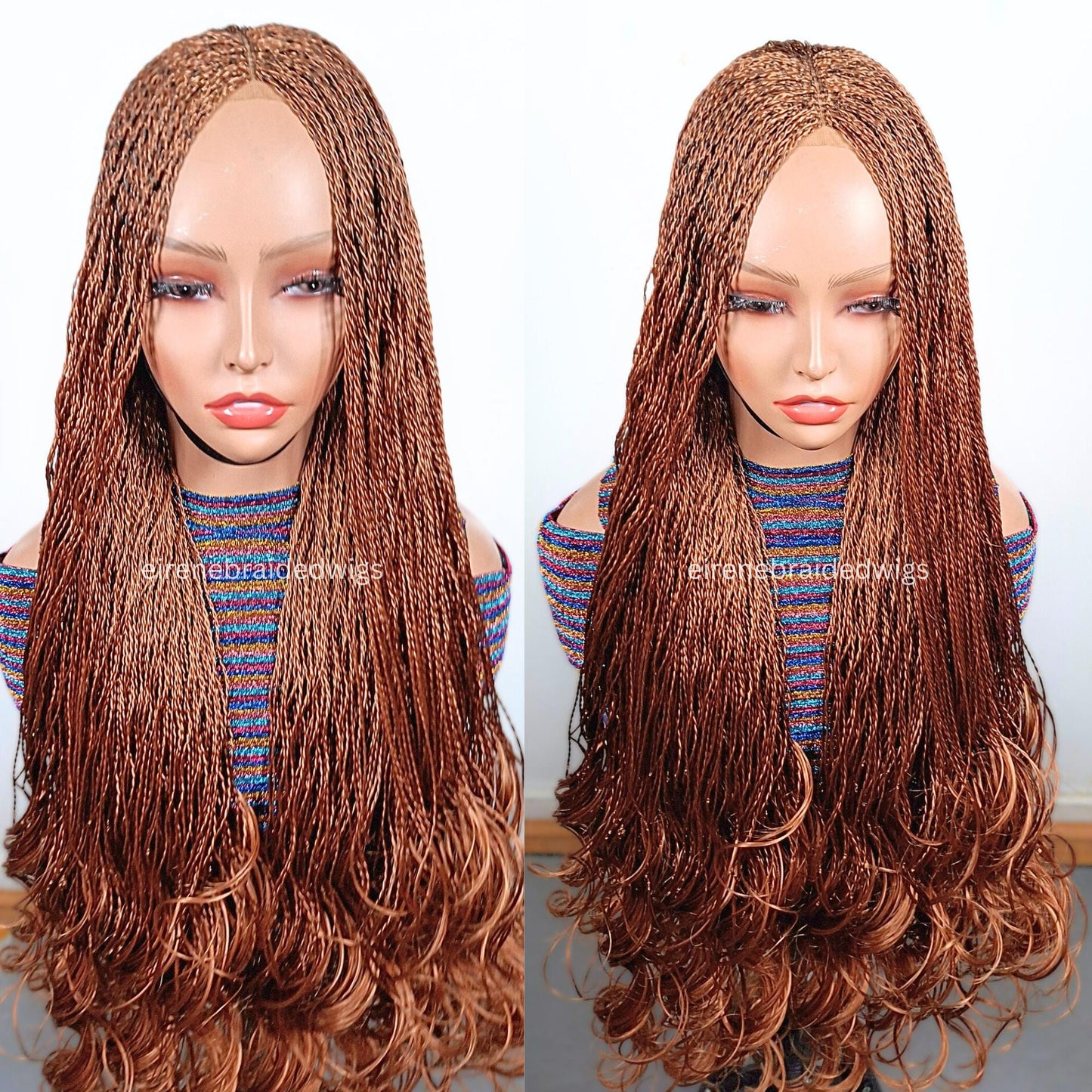 Braided Wigs for Black Women 30 Inch Micro Twist Braided Wig – Boho Goddess Locks – 2x4 Lace – product image 3