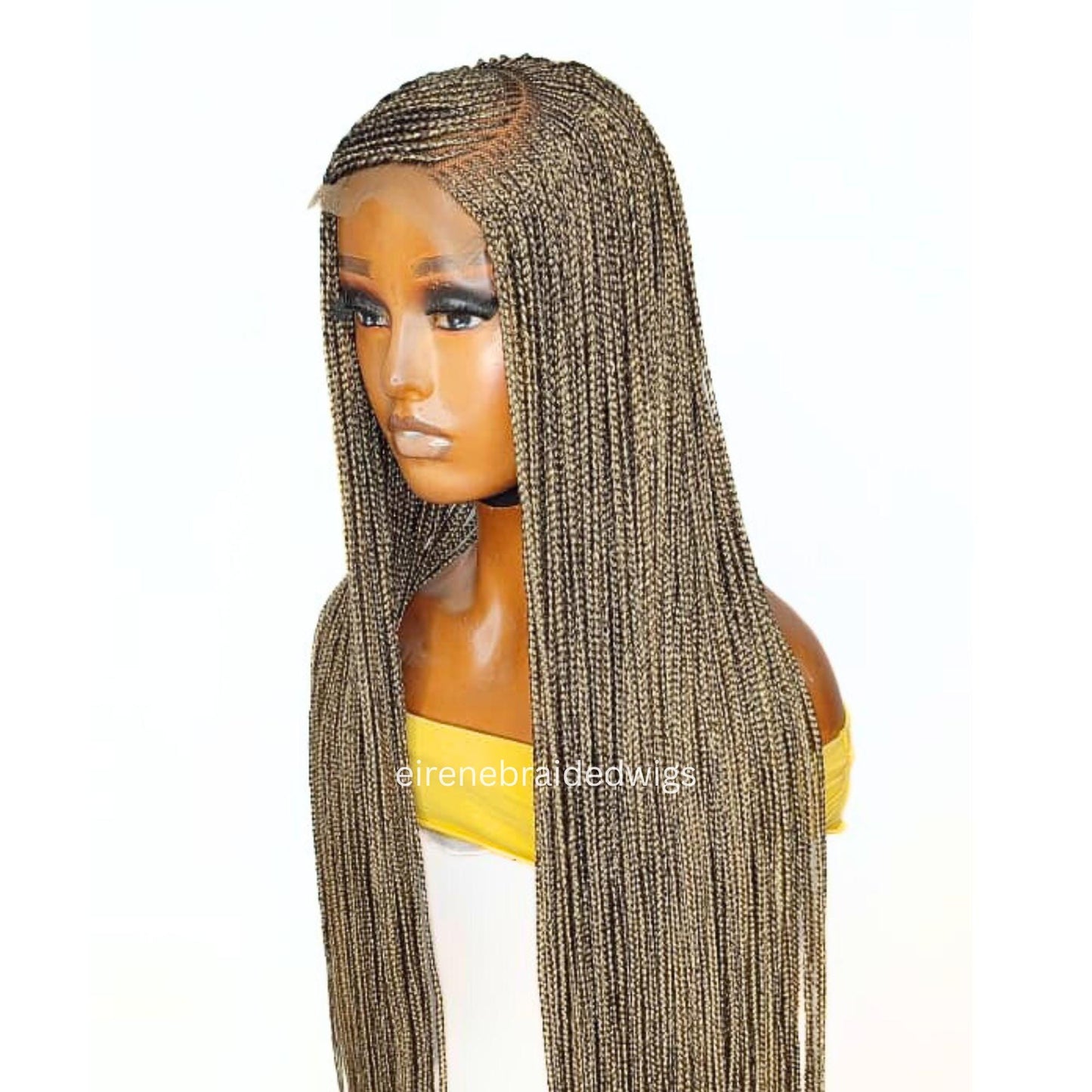 Braided Wigs for Black Women Fulani Braided Wig – Ghana Weave – Cornrow C-Cut – Lace Frontal – product image 5