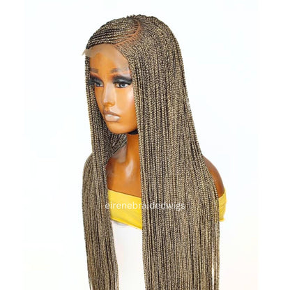 Braided Wigs for Black Women Fulani Braided Wig – Ghana Weave – Cornrow C-Cut – Lace Frontal – product image 5