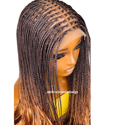 Braided Wigs for Black Women 28" Spanish Curls Braided Wig – Human Hair Lace Front – product image 5