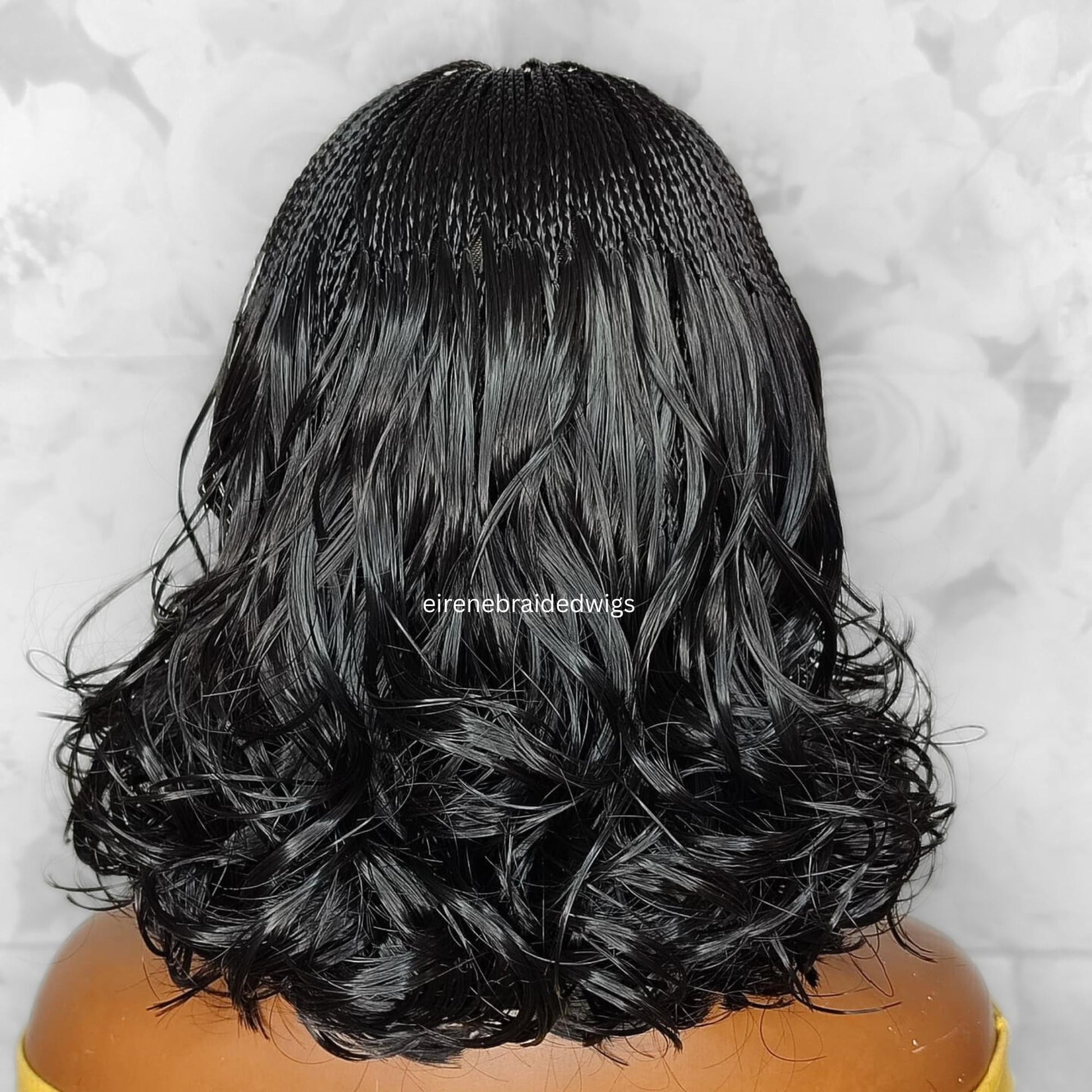 Braided Wigs for Black Women 16in Knotless Spanish Curls Braided Wig – Lace Frontal Box Bob Braids – product image 5