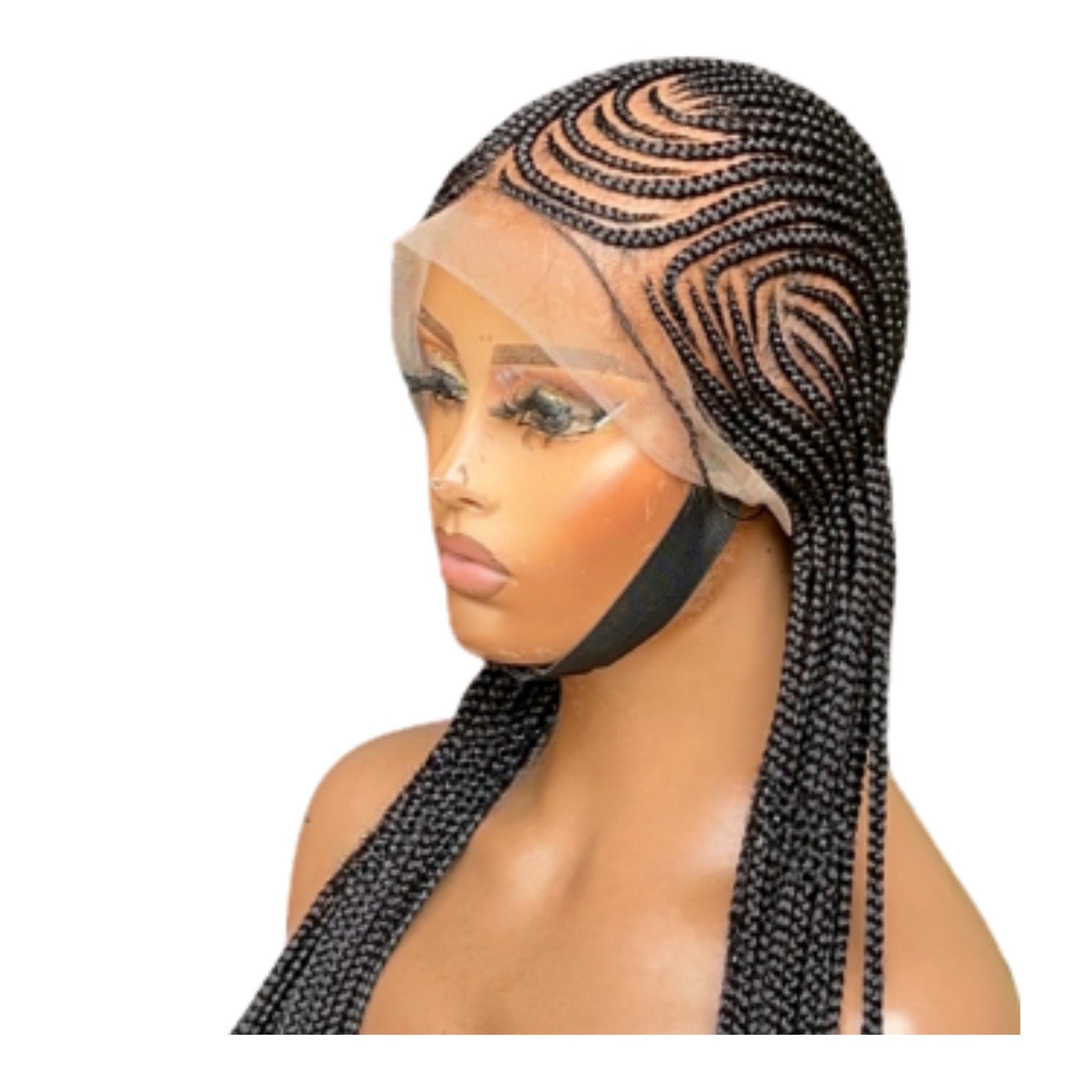 Braided Wigs for Black Women 30 Inch Lemonade Braided Wig – Full Lace – Baby Hair – product image 1