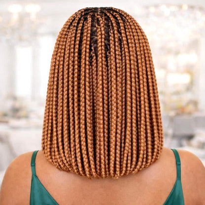 Braided Wigs for Black Women Box Braids Bob Wig – 10 Inch Lace Frontal Wig – product image 3
