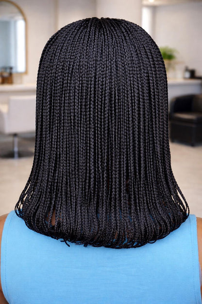 Braided Wigs for Black Women Short Bob Braid Wig – Black Women's Lace Front Wig – product image 9