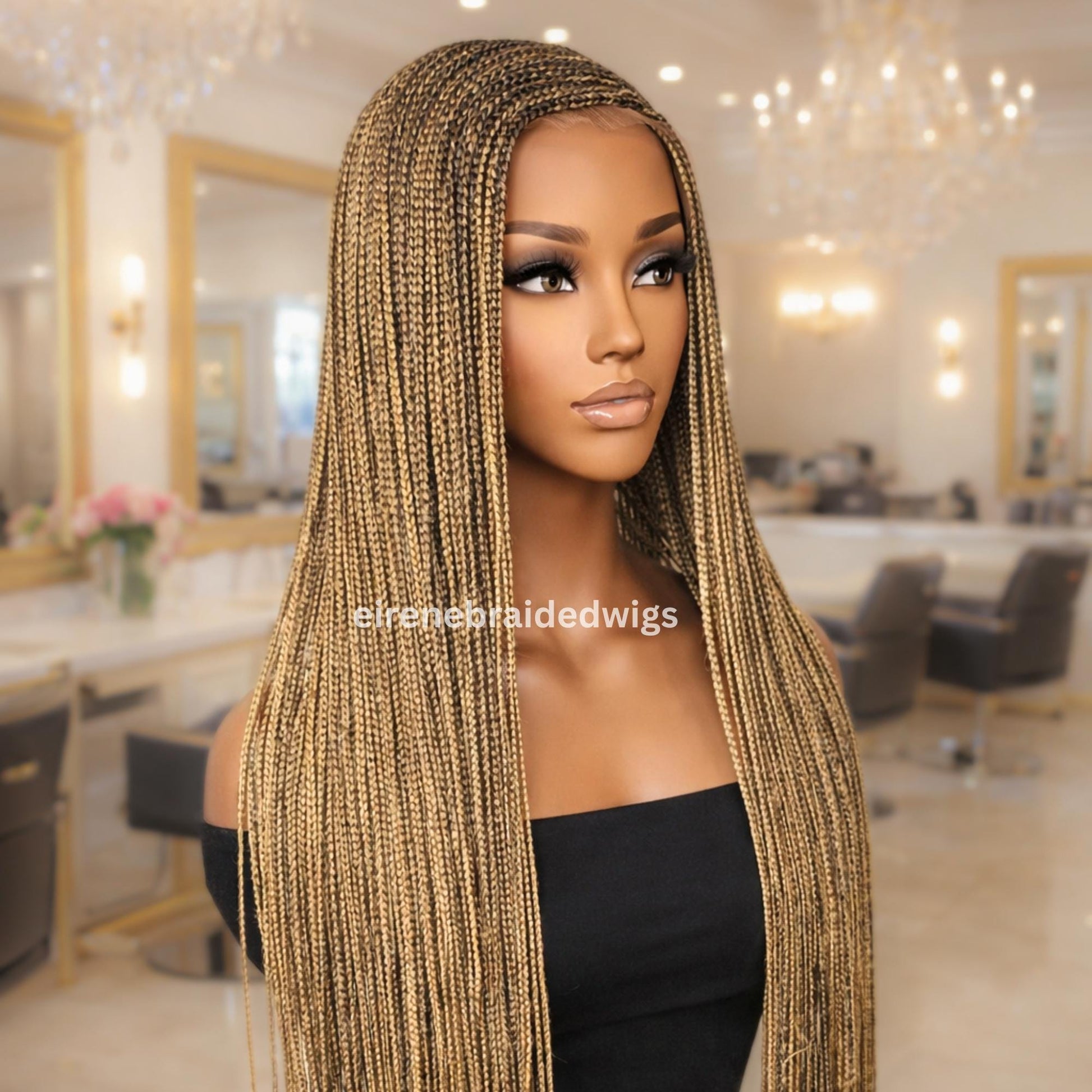 Braided Wigs for Black Women Braided Wig – C-Cut Lace Frontal Cornrow Weave – product image 3