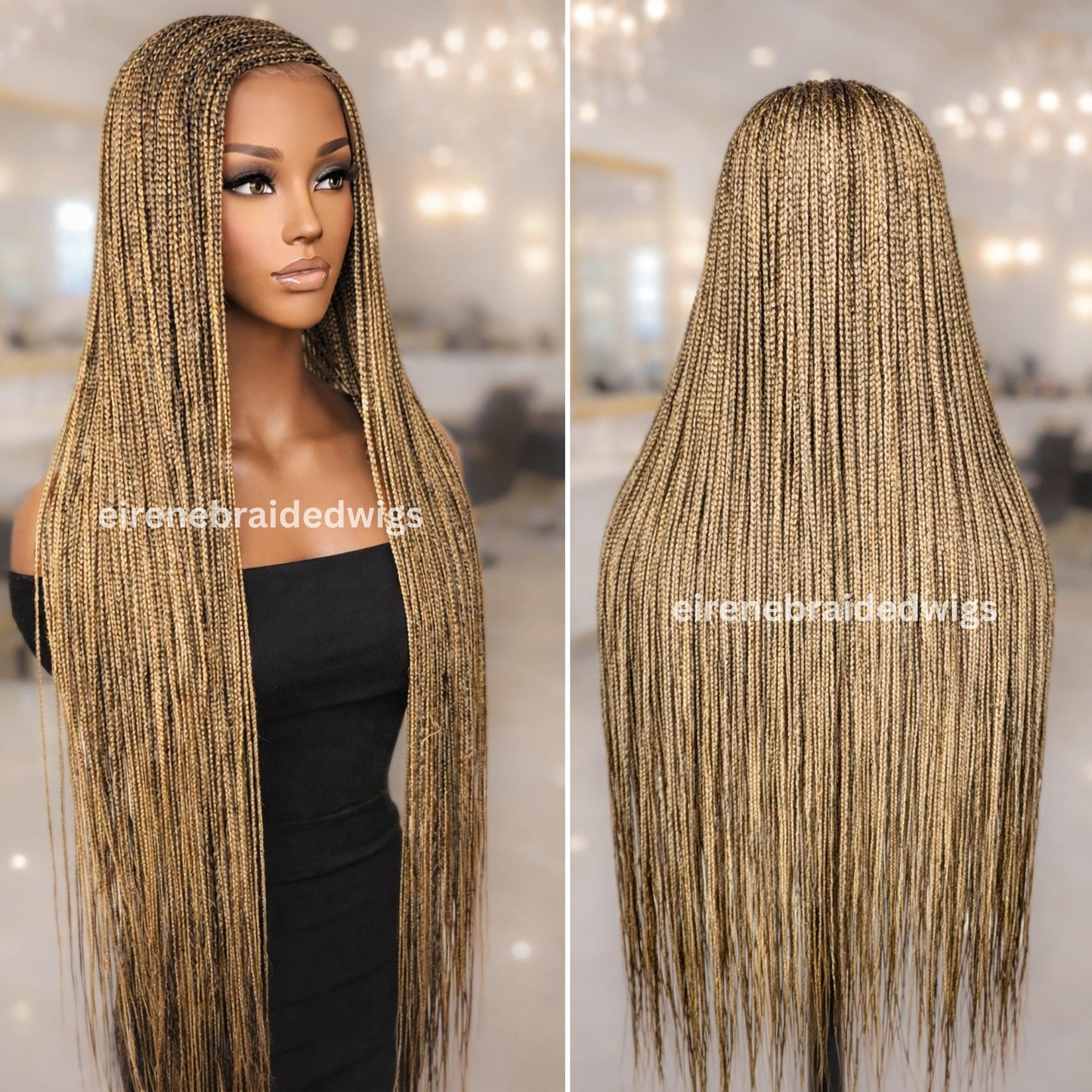 Braided Wigs for Black Women Braided Wig – C-Cut Lace Frontal Cornrow Weave – product image 4