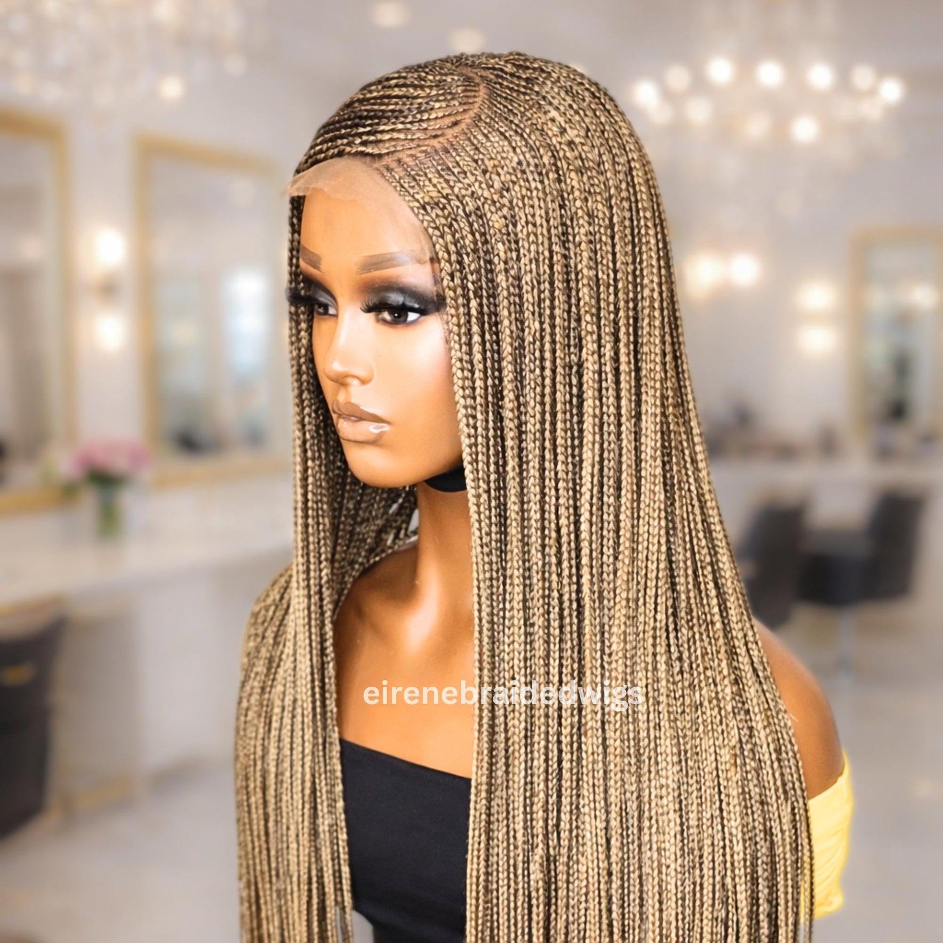 Braided Wigs for Black Women Braided Wig – C-Cut Lace Frontal Cornrow Weave – product image 7