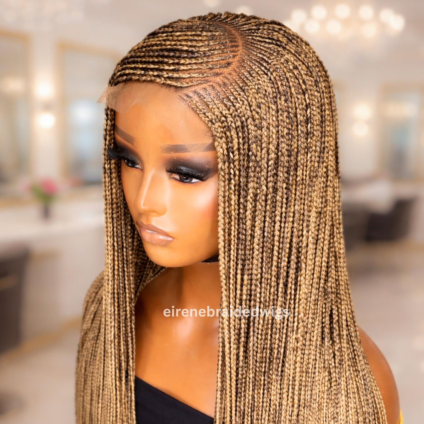 Braided Wigs for Black Women Braided Wig – C-Cut Lace Frontal Cornrow Weave – product image 5