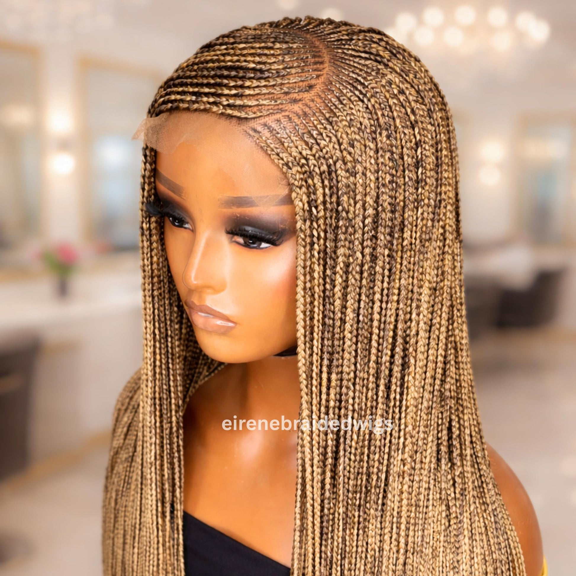 Braided Wigs for Black Women Braided Wig – C-Cut Lace Frontal Cornrow Weave – product image 5