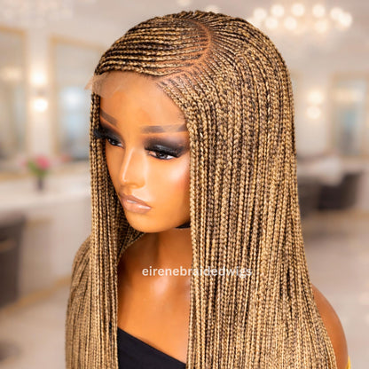Braided Wigs for Black Women Braided Wig – C-Cut Lace Frontal Cornrow Weave – product image 5