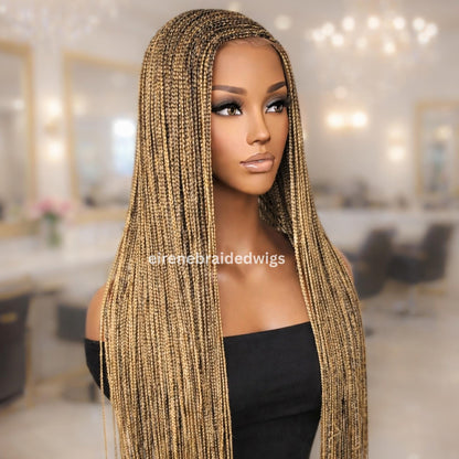 Braided Wigs for Black Women Braided Wig – C-Cut Lace Frontal Cornrow Weave – product image 6