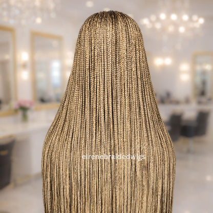 Braided Wigs for Black Women Braided Wig – C-Cut Lace Frontal Cornrow Weave – product image 8