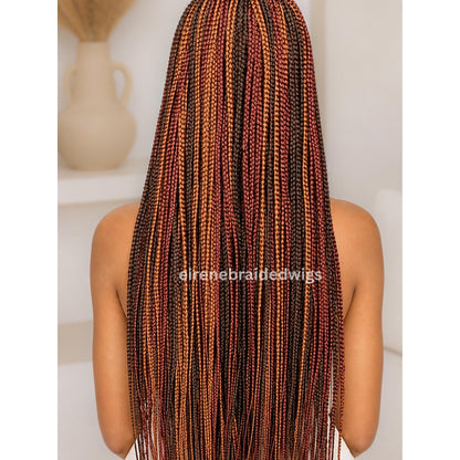 Braided Wigs for Black Women Knotless Box Braid Wig – Full Lace Frontal – Handmade Twist Braid – product image 5