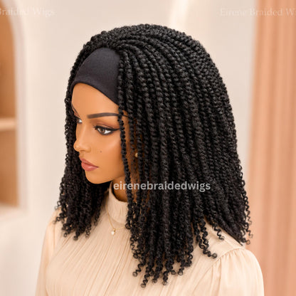 Braided Wigs for Black Women – Black Passion Sprint Twist Headband Wig – product image 1