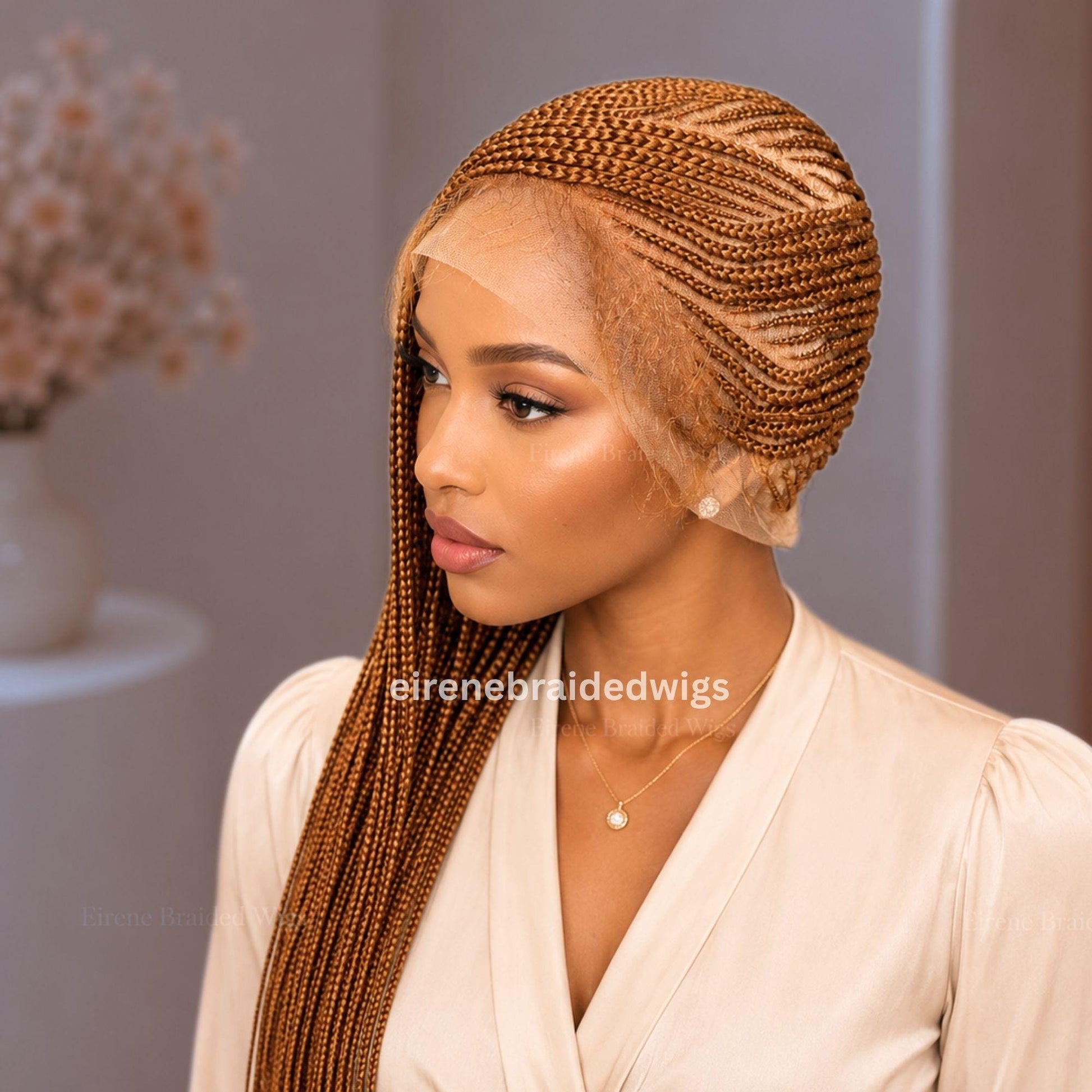 Braided Wigs for Black Women 30 Inch Lemonade Braided Wig – Full Lace – Baby Hair – product image 6