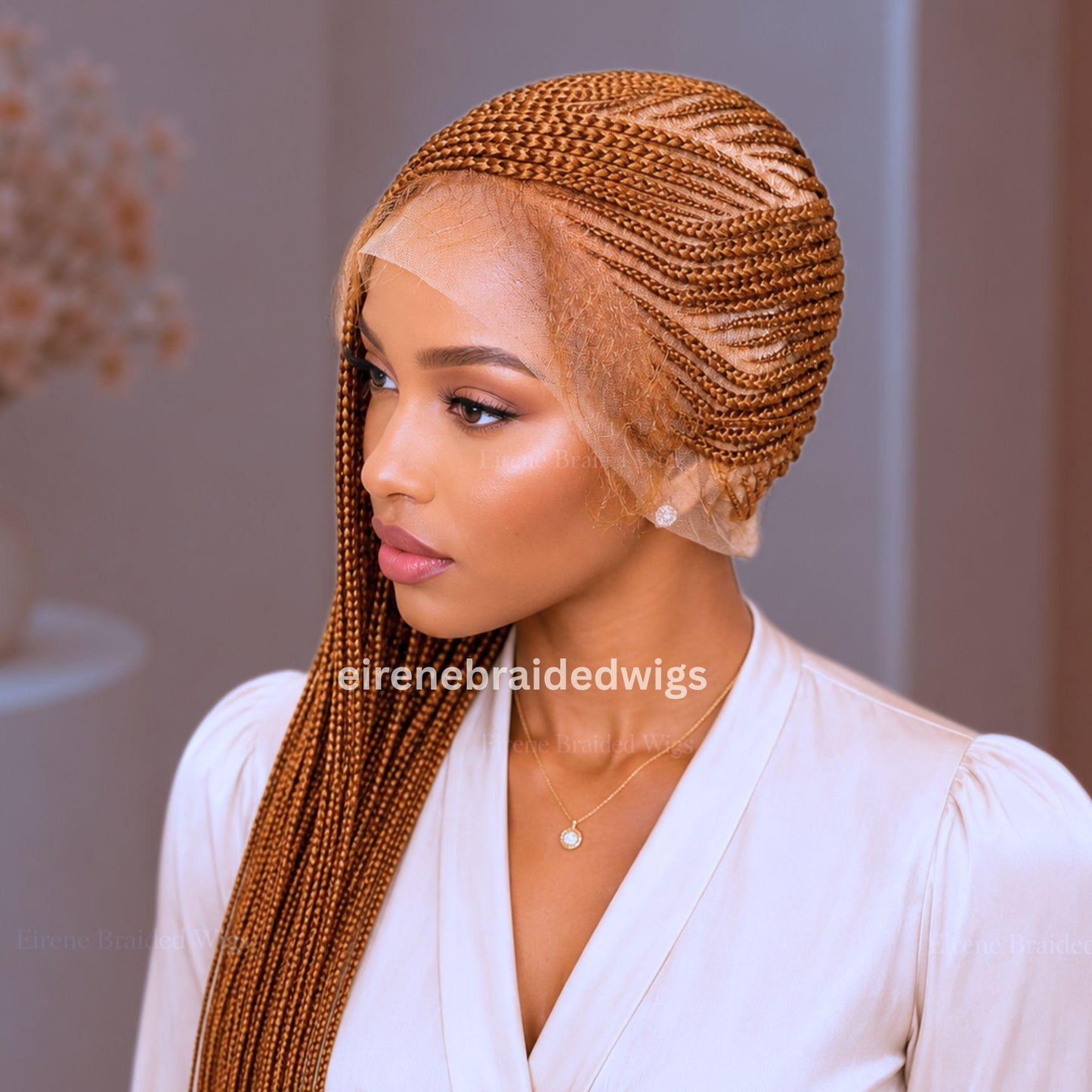 Braided Wigs for Black Women 30 Inch Lemonade Braided Wig – Full Lace – Baby Hair – product image 2