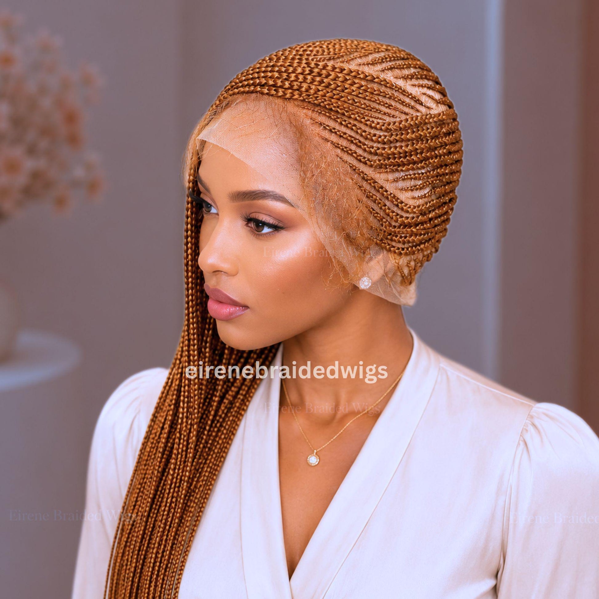 Braided Wigs for Black Women 30 Inch Lemonade Braided Wig – Full Lace – Baby Hair – product image 2