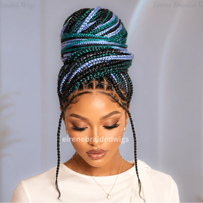 Braided Wigs for Black Women 30 Inch Lemonade Braided Wig – Full Lace – Baby Hair – product image 3