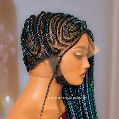 Braided Wigs for Black Women 30 Inch Lemonade Braided Wig – Full Lace – Baby Hair – product image 5
