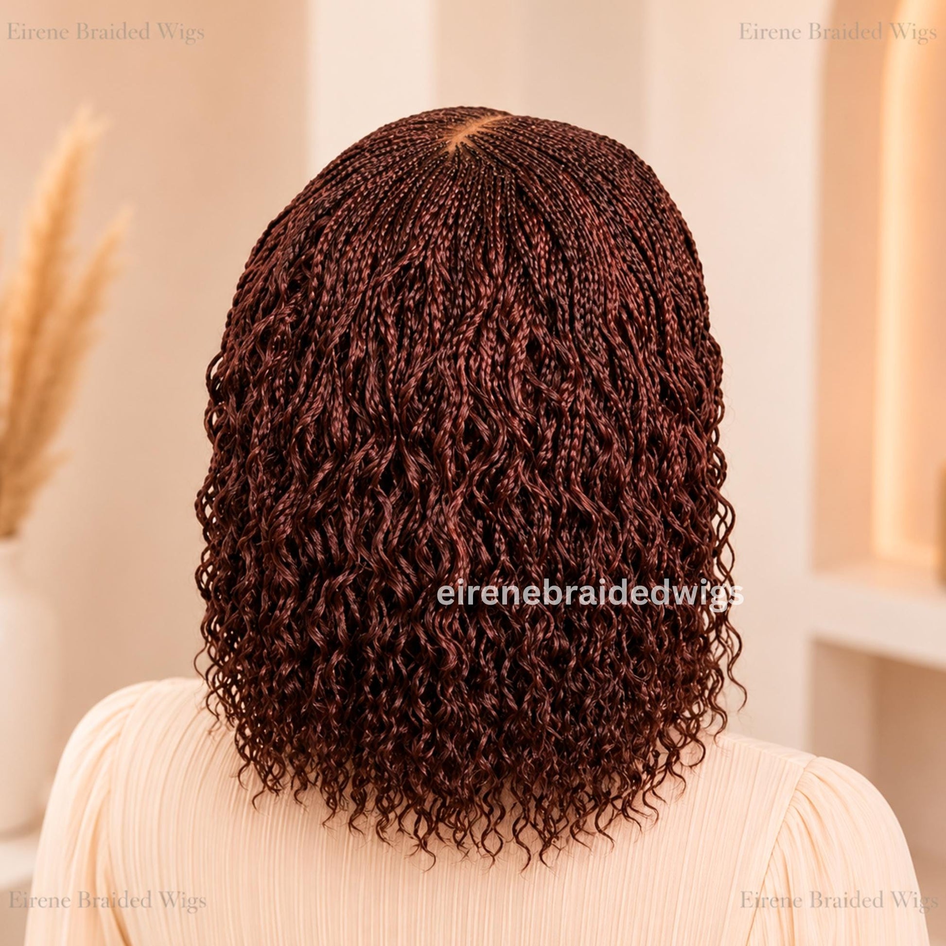 Braided Wigs for Black Women – Curly Short Bob Braid Cornrow Wig – product image 4