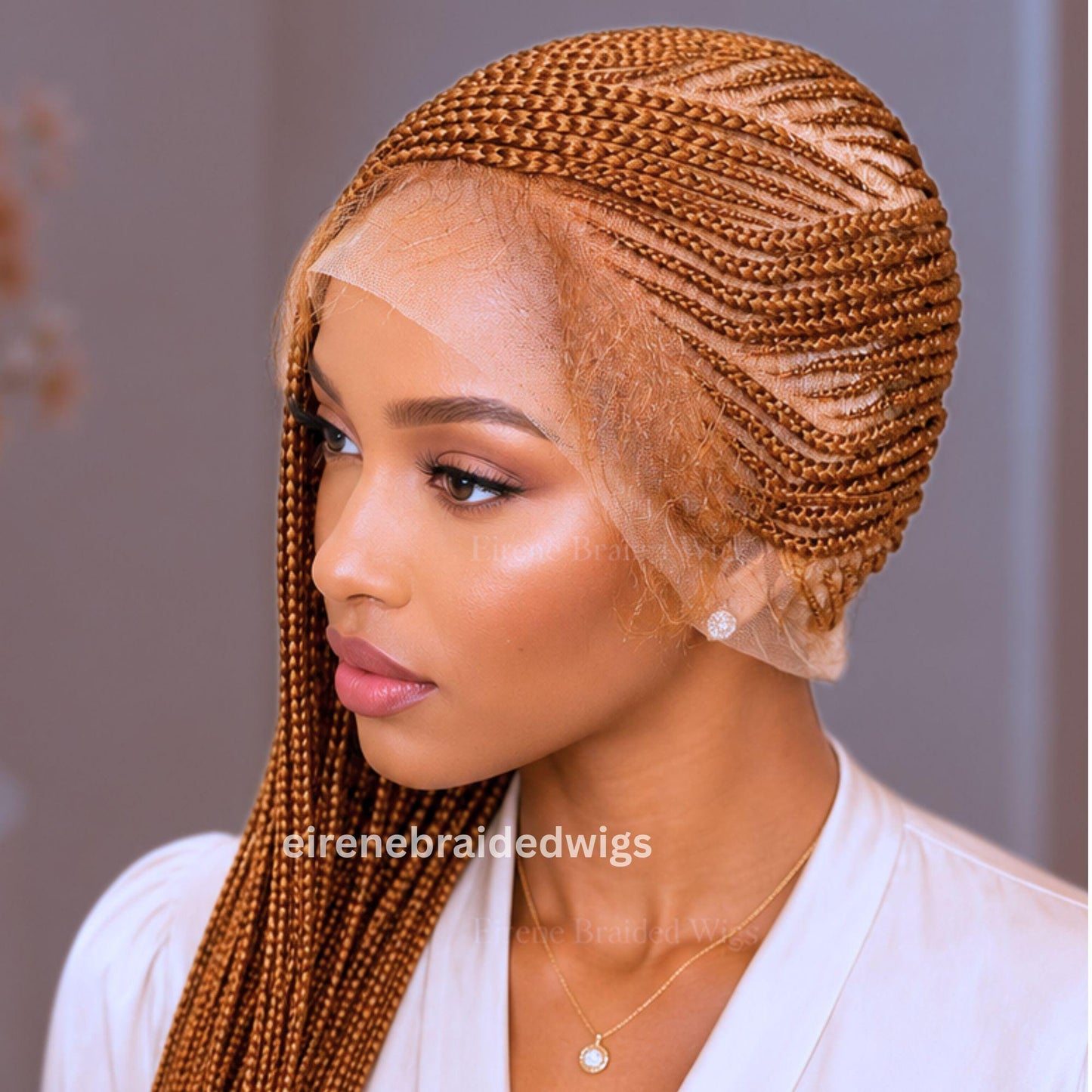 Braided Wigs for Black Women 30 Inch Lemonade Braided Wig – Full Lace – Baby Hair – product image 1