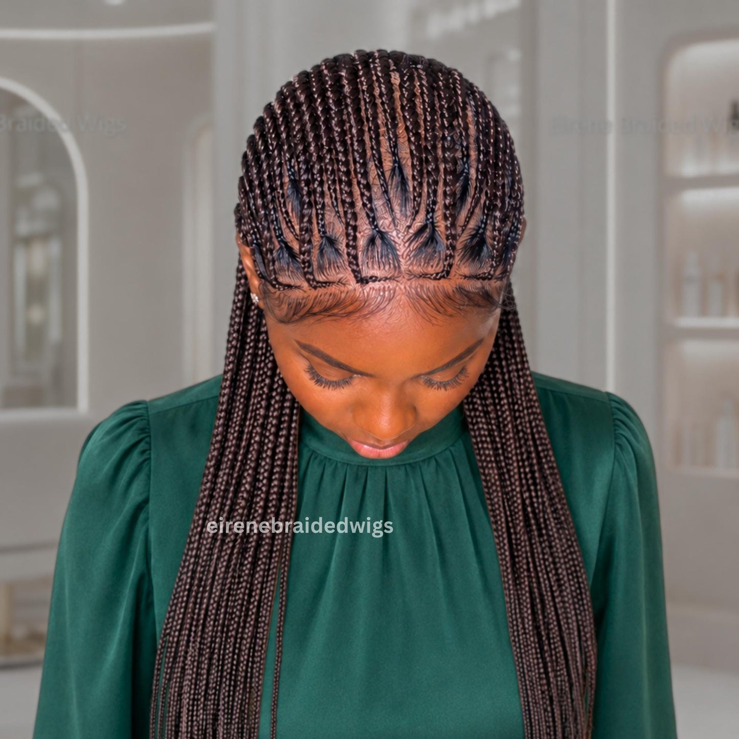 26 inch Cornrow Braid Wig for Black Women – product image 4