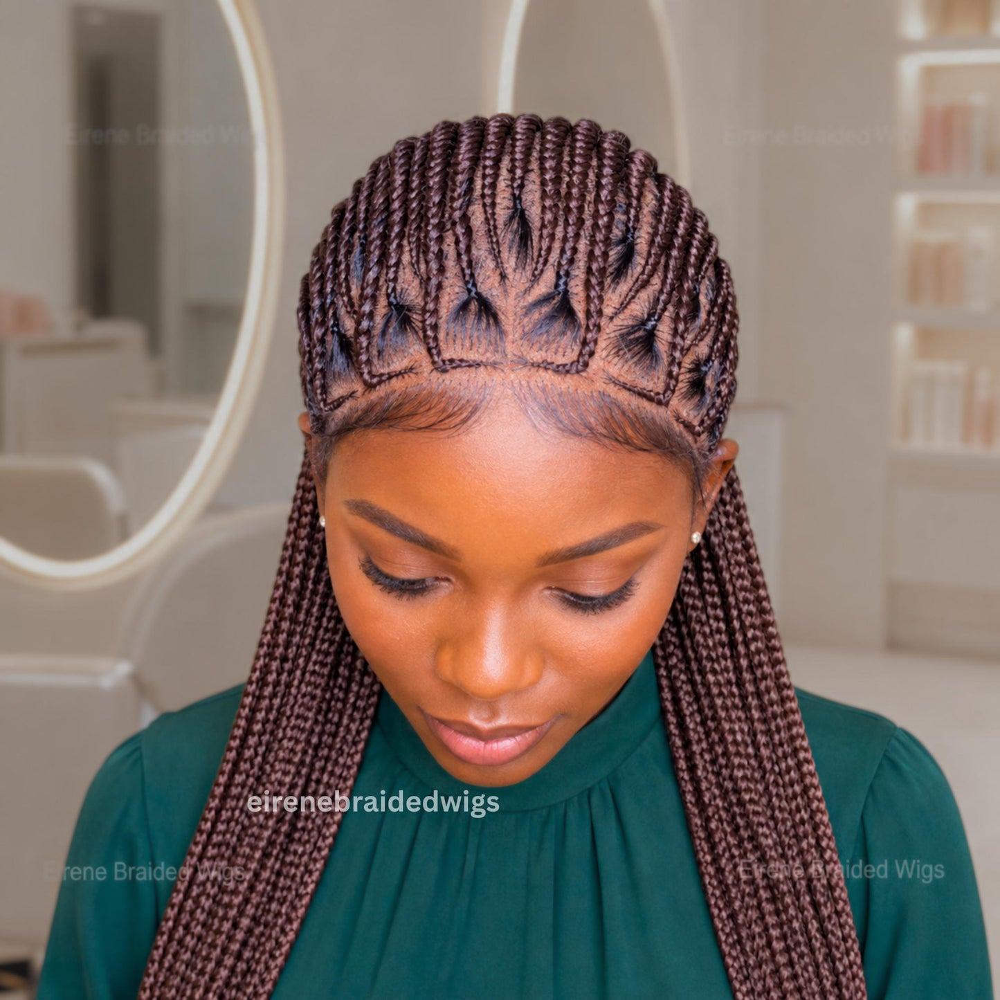 26 inch Cornrow Braid Wig for Black Women – product image 5