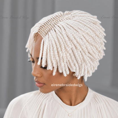 Braided Wigs for Black Women Bantu Knots Braided Bob Wig – Lightweight Lace Front Wig – product image 2