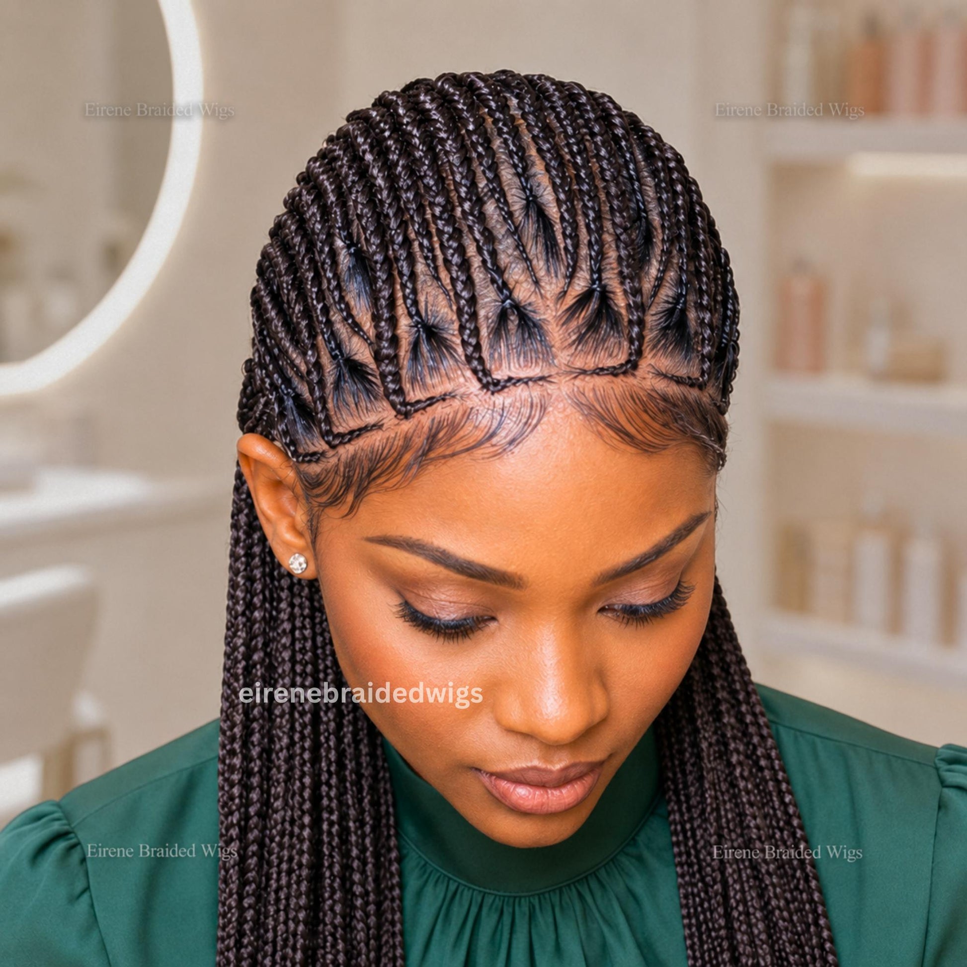26 inch Cornrow Braid Wig for Black Women – product image 3