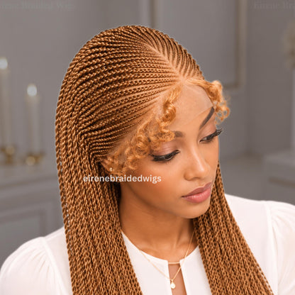 Braided Wigs for Black Women 30 Inch Braided Wig – Lace Frontal Cornrow with Baby Hair – product image 2